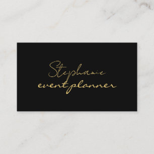 Cartão De Visita Dourado Preto Amarelo Dourado Nome Personalizado P