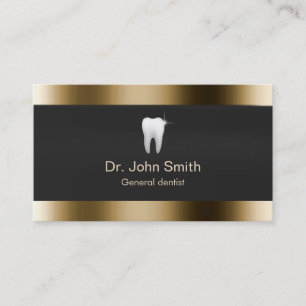 Cartão de visita Dourado profissional da beira do