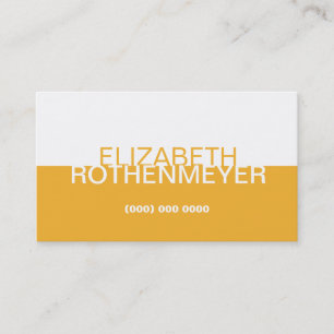 Cartão de visita Dourado simples do painel