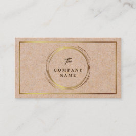 Cartão de visita Dourado social IMPRESSO Kraft do