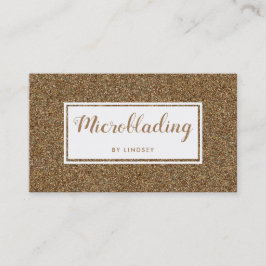 Cartão De Visita Dourado Sparkle Beleza Pulverizadora Salão de Banh