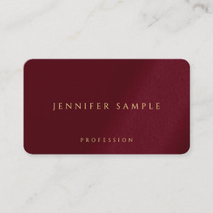 Cartão De Visita Dourado texto de cor personalizado, luxo de canto