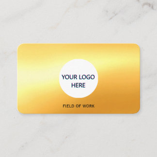 Cartão de visita Dourado totalmente personalizável