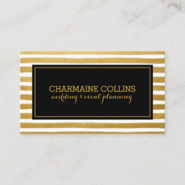 Cartão De Visita Dourados Modernos