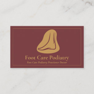 Cartão De Visita Doutor de Podologia de Cuidados com Massagem de Pé