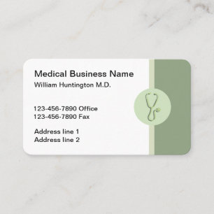Cartão De Visita Doutor moderno Escritório do estetoscópio