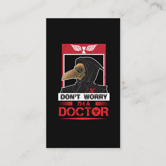 Cartão De Visita Doutor Óculos de proteção Steampunk Apocalipse do (Frente)