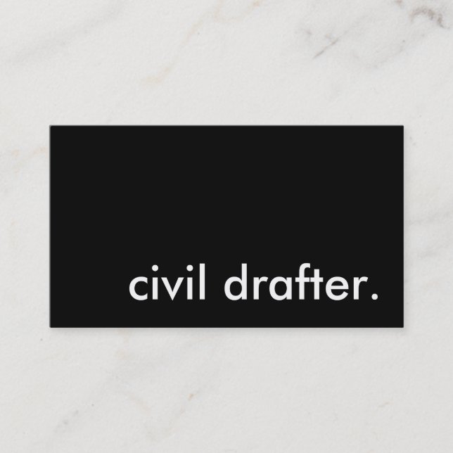 Cartão De Visita Drafter civil. (Frente)