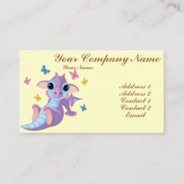 Cartão De Visita Dragão bonito do bebê