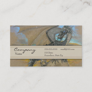 Cartão de visita - dragão preto