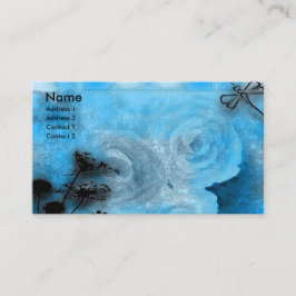 Cartão De Visita dragfly azuis