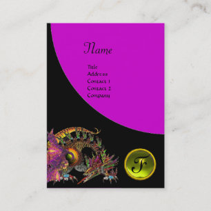 Cartão De Visita DRAGO GEM STONE MONOGRAMA topaz violeta negra roxa