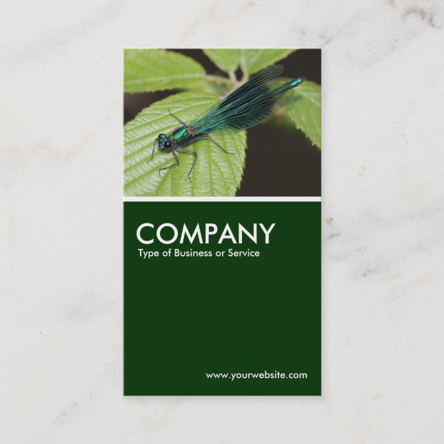 Cartão De Visita Dragonfly - Verde escuro (Frente)