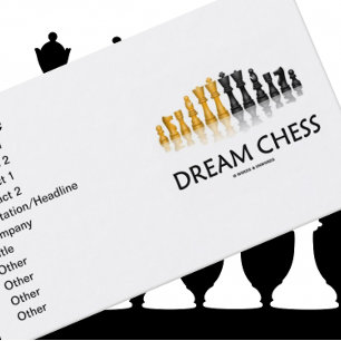 Cartão De Visita Dream Chess (Refletivo Conjunto de Xadrez)