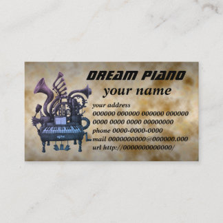 Cartão De Visita dream piano
