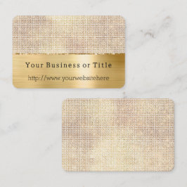Cartão De Visita Dreamy White Glitzy Dourado Sparkle