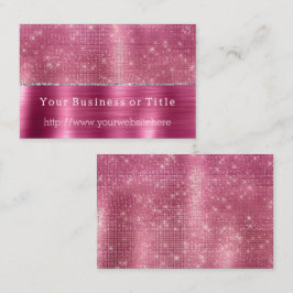 Cartão De Visita Dreamzy Glitzy Silver Sparkle