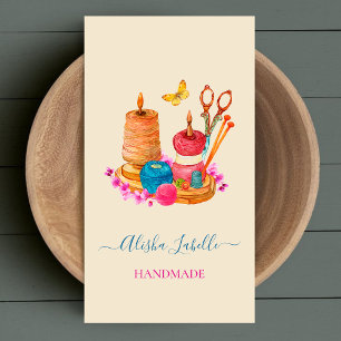 Cartão De Visita Dressmaker Agulhas para costurar serrações feitas 