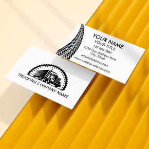 Cartão De Visita Driver de caminhonete profissional Logotipo modern