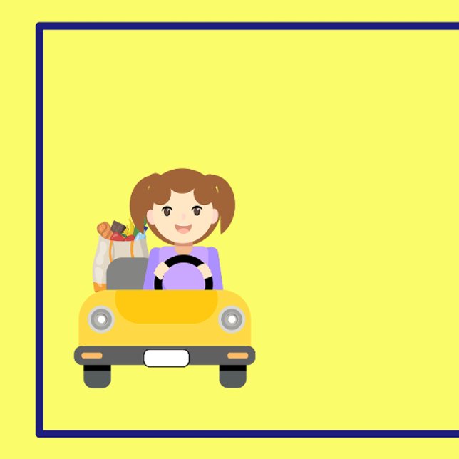 Cartão De Visita Driver de entrega para mulheres Obrigado por revis (Delivery Driver Business card)