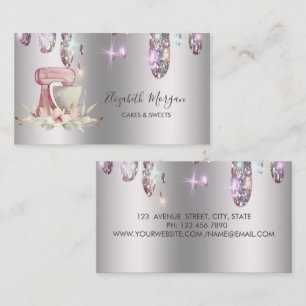 Cartão De Visita Drives Elegantes,Pastas De Flor Misturadoras