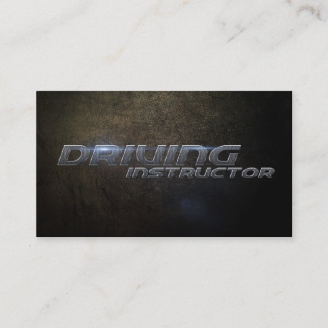 Cartão De Visita Driving instructor Business card (Frente)