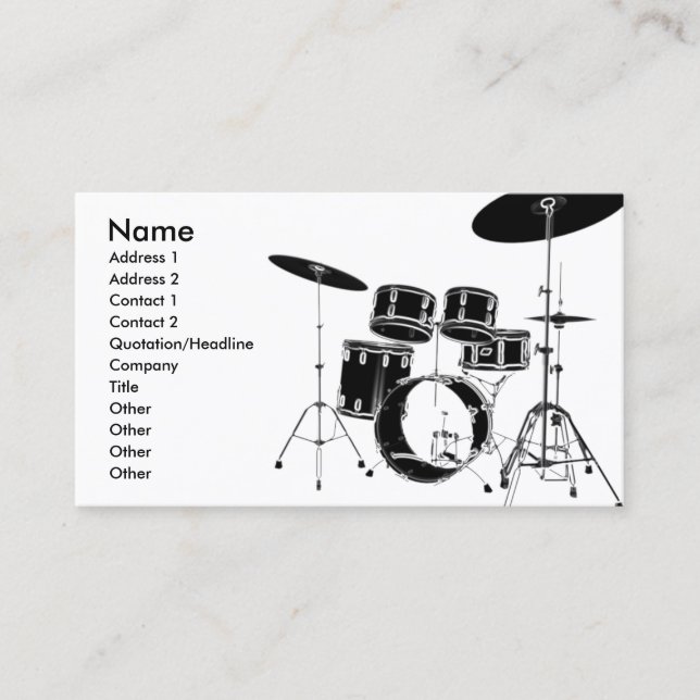 Cartão De Visita drum_edge (Frente)