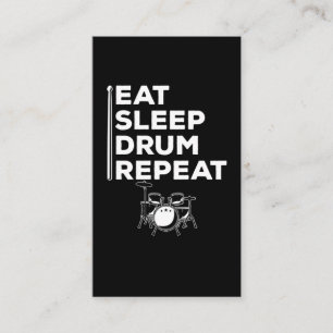 Cartão De Visita Drummer Musical Engraçado Batendo
