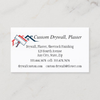 Cartão De Visita Drywall, Plaster, Sheetrock Finishing