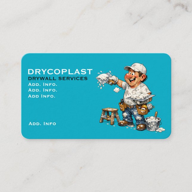 Cartão De Visita Drywall Service Business Card (Frente)