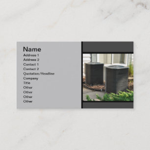 Cartão De Visita duas unidades centrais exteriores do condicionador