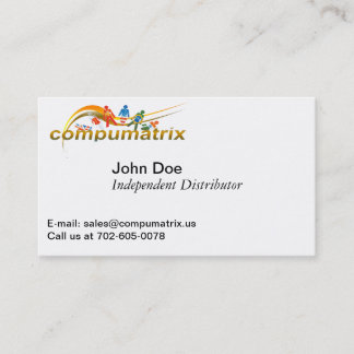 Cartão de visita dupla finalidade de Compumatrix