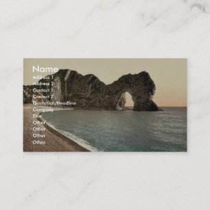 Cartão De Visita Durdle Door, Lulworth, England Classic Photochrom