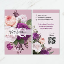 Dusty Mauve Vintage Rosas Floral Simples