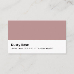 Cartão De Visita Dusty Rose   "Suave e Elegante"