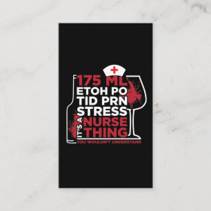 Cartão De Visita É a Enfermeira Coisa Certificação da Vida de Enfer
