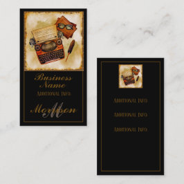 Cartão De Visita É Escrito Vintage 2