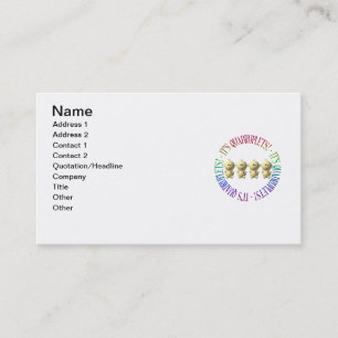 Cartão De Visita É quadruplets!