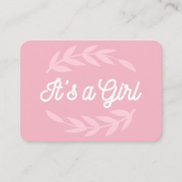 Cartão De Visita É uma tipografia retrô menina