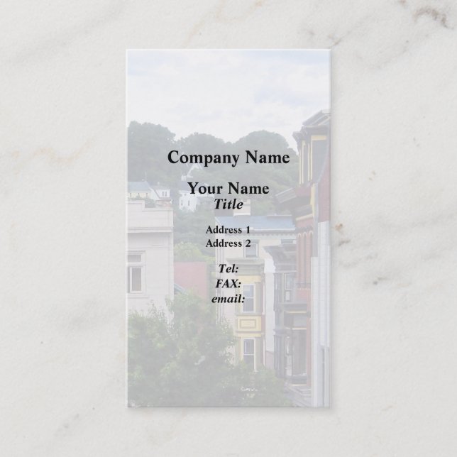 Cartão De Visita Easton PA - Exibir da janela (Frente)