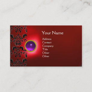 CARTÃO DE VISITA ECLIPSE DAMASK GEM MONOGRAM