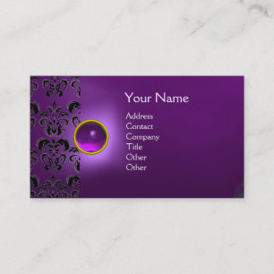 CARTÃO DE VISITA ECLIPSE DAMASK GEM MONOGRAM