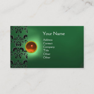 CARTÃO DE VISITA ECLIPSE DAMASK GEM MONOGRAMA