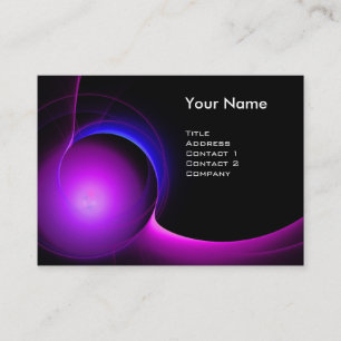 Cartão De Visita ECLIPSE MONOGRAM Violeta preto vibrante