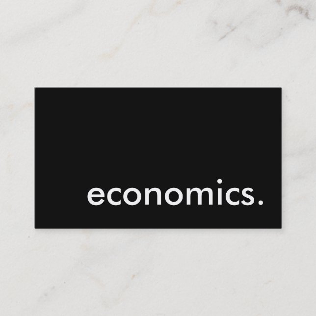 Cartão De Visita economia. (Frente)
