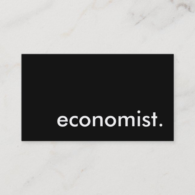 Cartão De Visita economista. (Frente)