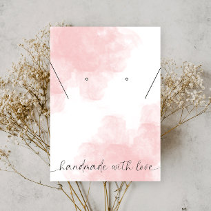 Cartão De Visita Ecrã de Aquarela Rosa, Cor de Água, Logotipo de Jo