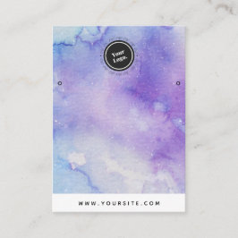 Cartão De Visita Ecrã de Logotipo Azul-Roxo