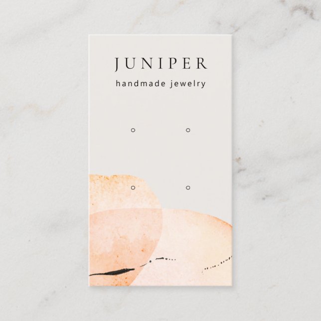 Cartão De Visita Ecrã do Terracotta Watercolor (Frente)