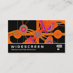 Cartão De Visita Ecrã panorâmico 286 - Laranja Fractal